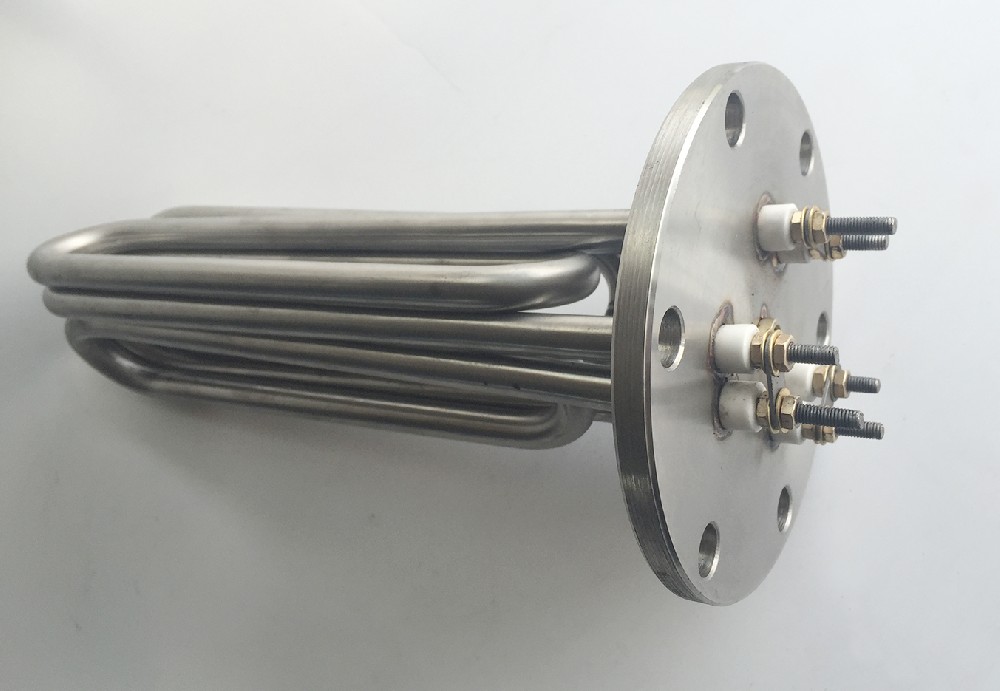 What precautions should be taken when using a water tank heating rod?