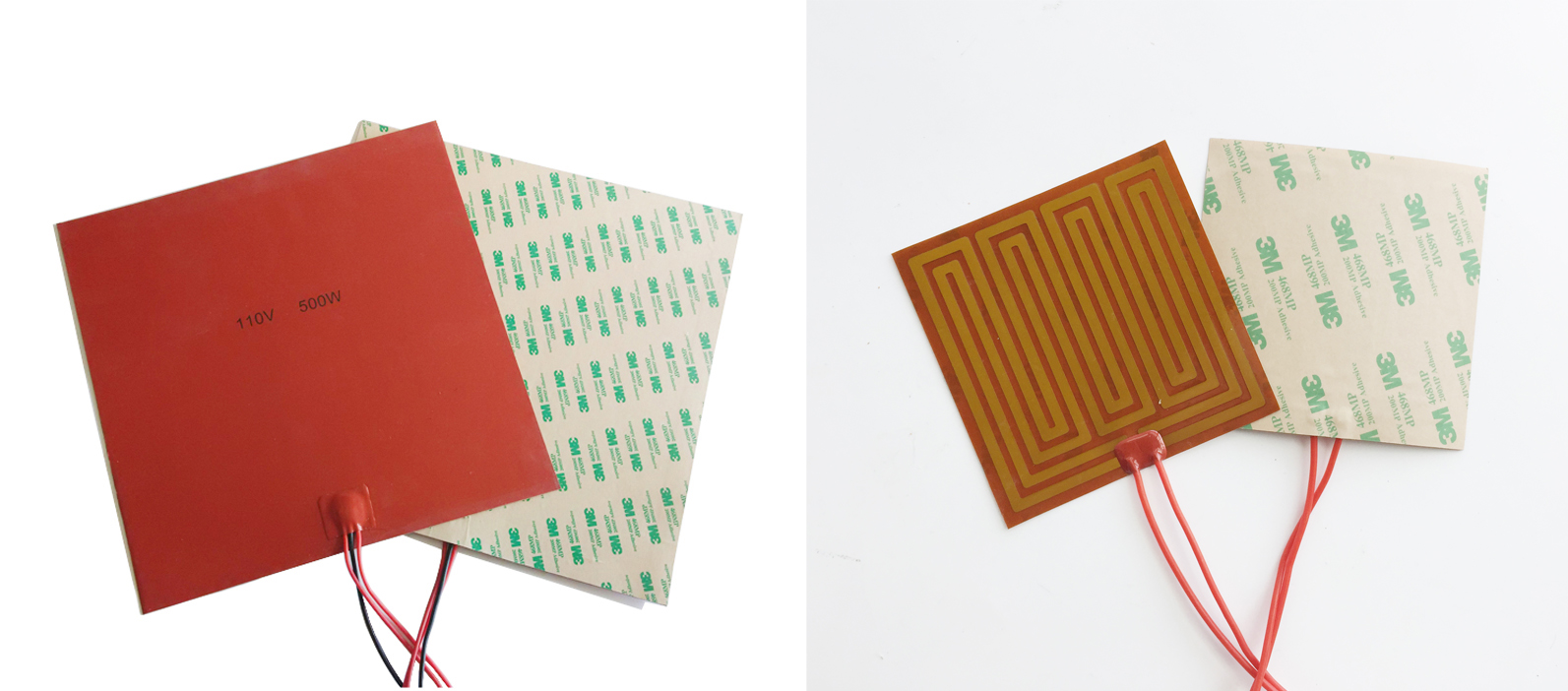 silicone rubber heating pad and polyimide heating film for FDM 3D printer.jpg