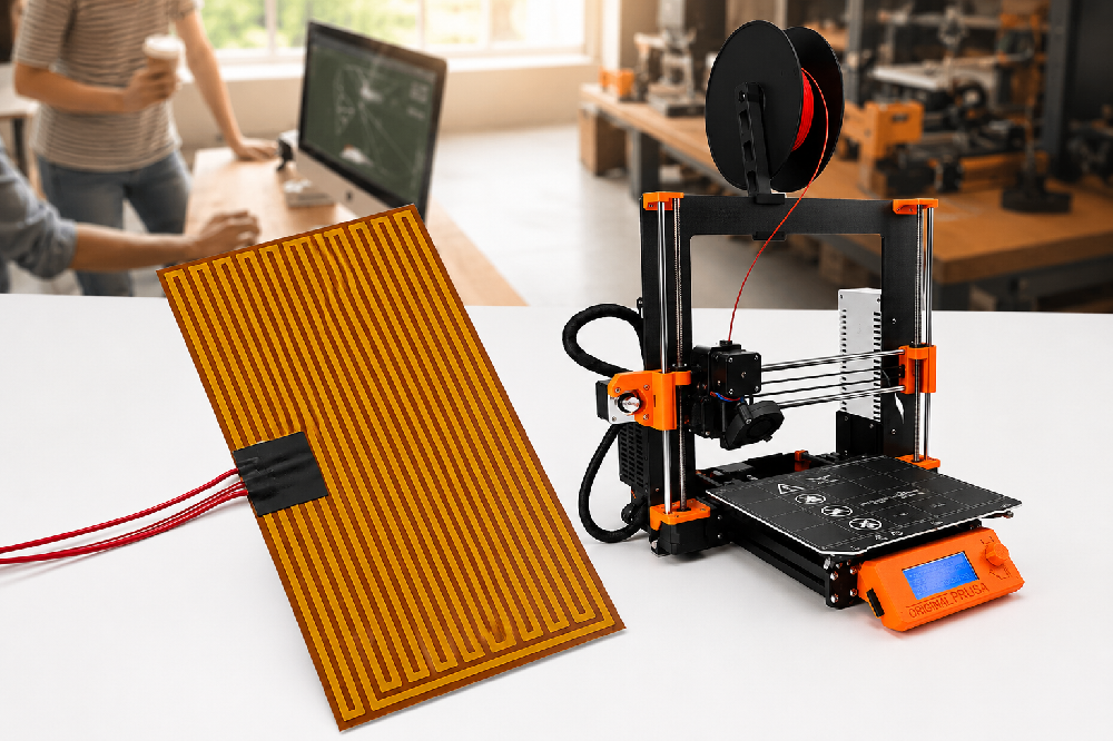 Where Is the Polyimide Heater Used in a 3D Printer?